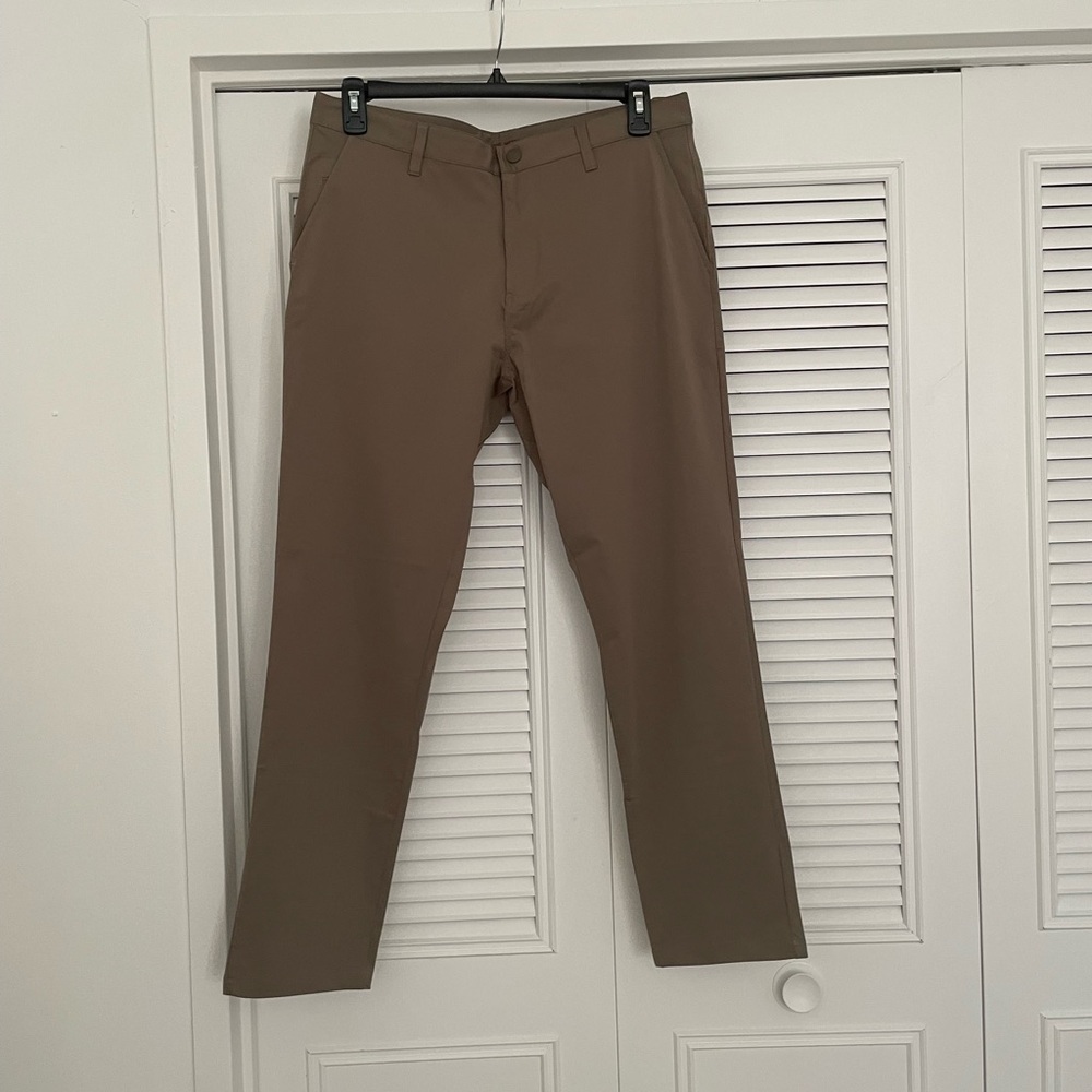Rhone Tan Commuter Slim Pant